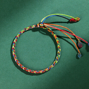 万宝资端午节五彩绳手工编织手链小粽子手绳男女款五彩绳手链小粽子