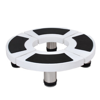 圆柱空调底座托盘托架格力美的立式柜机托架高低可调圆形空调底座