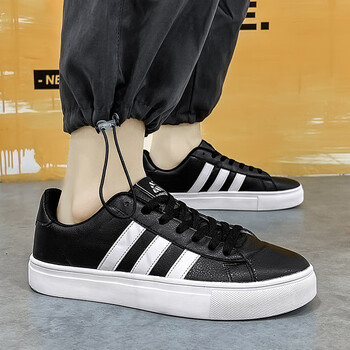 三条杠运动鞋男鞋欧货滑板鞋秋男生休闲2022新款chic港味鞋子bmoi