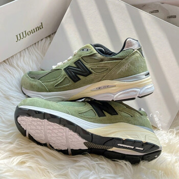 纽巴伦官网jjjjound新款990v4v3草绿色nb男鞋耐磨透气休闲跑鞋n字老爹