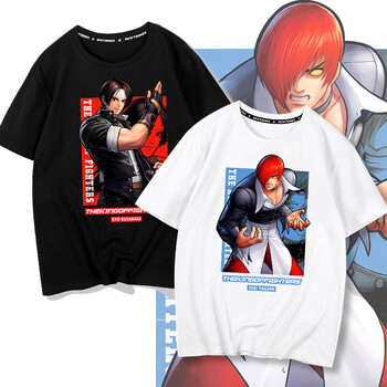 t恤短袖男夏季大蛇98草稚京八神庵cos周边宽松半袖衣服 白色-八神庵 m