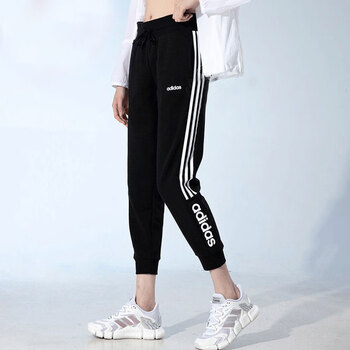 阿迪达斯adidas阿迪达斯女裤子2023秋季九分裤束脚裤运动裤中长裤h6