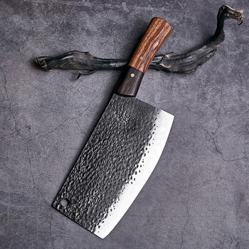 李麻子手工锻打切菜刀具厨房家用主厨师专用切肉片刀锋利玄铁锰钢