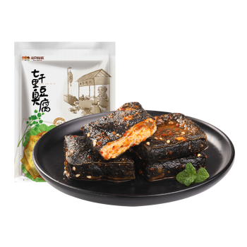 三只松鼠休闲零食小吃经典长沙特产香辣味七千里臭豆腐120g/袋