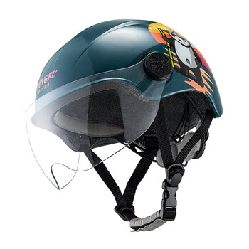 洛克兄弟儿童自行车骑行头盔男女孩滑步车半盔安全帽轮滑骑行装备ts