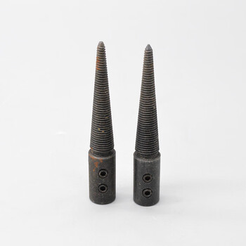 马达轴套杆 固定杆 电机延长杆 套管接杆孔8mm 尖头连接杆一对【左右