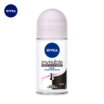 妮维雅(NIVEA)黑白出众爽身走珠液50ml（ 止汗露 止汗滚珠 腋下护肤）