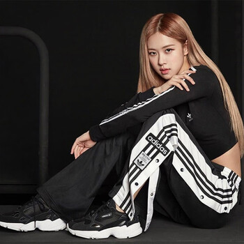 阿迪达斯（adidas）三叶草裤子女裤2023夏季新款宽松排扣运动休闲裤春秋长裤GN2807 GJ6580 S