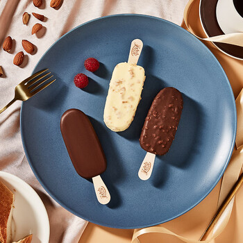 美怡乐经典脆宝榴莲味冰淇淋雪糕巧克力脆皮冰激凌58g*20支 经典脆宝