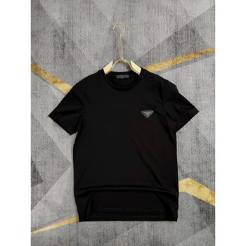 漾德玛普拉pra新款三角标logo加大码圆领休闲短袖t恤男女同款体恤达da