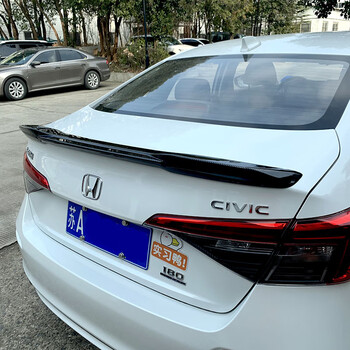 适用于2022款十一代思域尾翼专用定风免打孔款飞机翼改装件 11代思