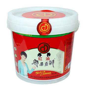 丹丹红油豆瓣酱6kg桶装商用红油豆瓣酱川菜调料炒菜专用免剁酱料餐饮