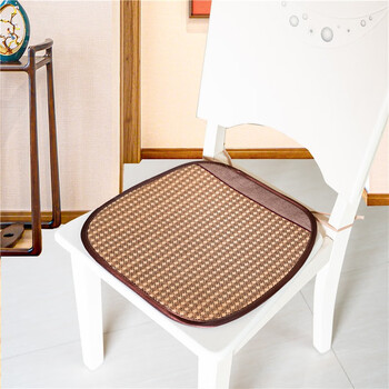 娜代尔 薄款藤椅垫冰丝凉坐垫子薄款 冰藤带绳薄椅垫 45*45cm
