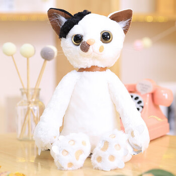 日本米田民穗欠揍猫咪毛绒玩具女朋友节日礼物玩偶 不爽猫白色定制 60