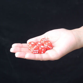 维诺亚中秋博饼碗大号红色白色骰子活动数字18mm红