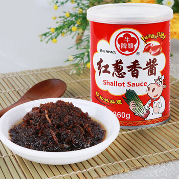 红葱香酱175g台湾进口牛头牌香葱酱台式肉燥拌面酱凉拌菜蘸酱红葱香酱