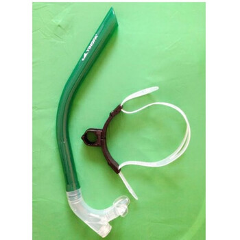 英发游泳呼吸管专业游泳训练装备成人儿童男女通用前置呼吸管吸管绿色