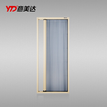 意美达e2款左右推拉折叠式隐形纱窗门断桥铝合金边框尼龙油光丝防水纱