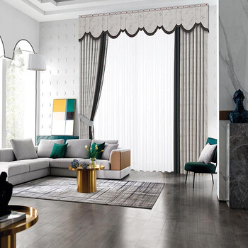 milan 米兰窗帘16号本  面料定宽2.8 朝与暮-高精密色织提花 定制单价