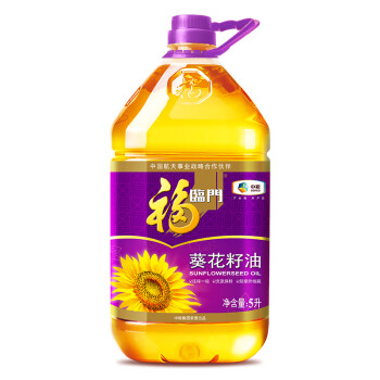 福临门 压榨一级充氮保鲜葵花籽油5L 食用油 中粮出品