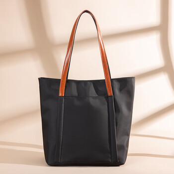 mospoke轻便牛津布托特包大包韩版尼龙大容量手提包简约通勤帆布单肩