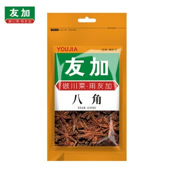 友加食品 八角50g袋装 大茴香大红大料卤肉烧炖肉香辛料包家庭厨房调味品