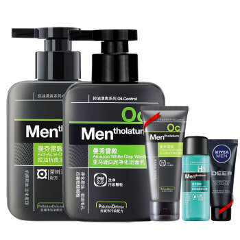 曼秀雷敦 Mentholatum 男士洗面奶冰爽活炭洁面乳泡沫洗脸去油淡痘印抗痘收毛孔学生深层清洁茶树油抗痘 亚马逊白泥 图片价格品牌报价 京东