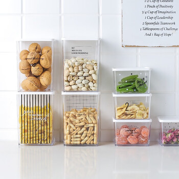 川岛屋北欧英文保鲜盒冰箱收纳盒塑料密封罐储物罐家用厨房食品密封盒零食盒cw 25 Sweet 矮 图片价格品牌报价 京东