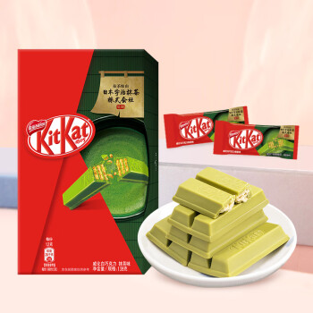 雀巢（Nestle） 奇巧KitKat 抹茶白巧克力12块 休闲零食送礼下午茶139g 生日礼物