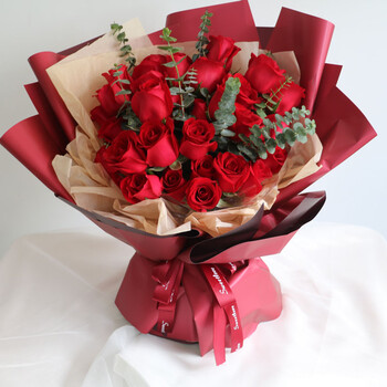 维纳斯鲜花速递52朵混搭玫瑰花送女生朋友结婚纪念日老婆爱人闺蜜女孩北京上海广州深圳花店送花伊人如梦 33朵红玫瑰花束 图片价格品牌报价 京东