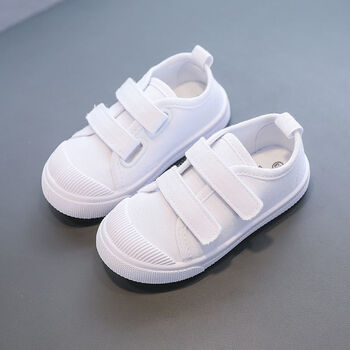 韵优利yunyouli幼儿园小白鞋学生童鞋帆布鞋白球鞋儿童白布鞋男童女童