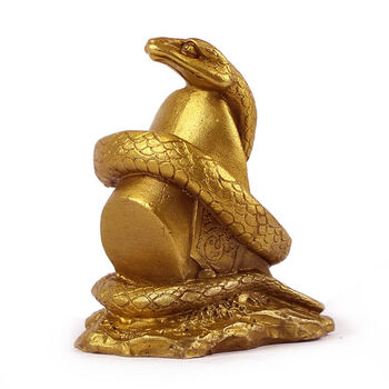 玄友 风水金蛇摆件十二生肖蛇装饰品铜蛇工艺品蛇形家居摆设 生肖蛇8