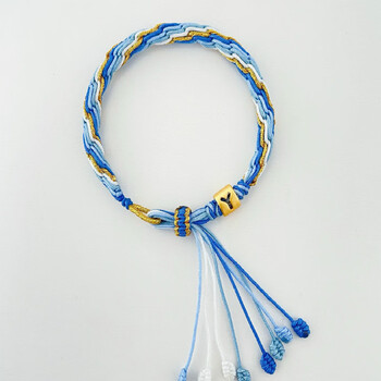 缘诗芸端午节五彩色绳轮回手工编绳手绳手链diy材料包千里江山大鱼