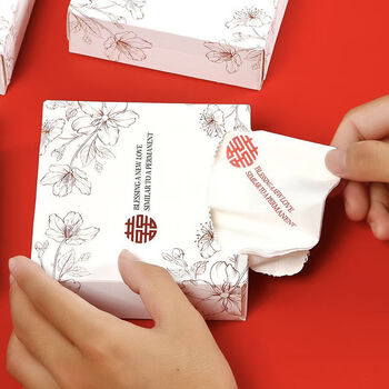 餐巾纸结婚纸巾喜庆印花纸巾 30张西式花朵120*120*40 30盒(印花纸)