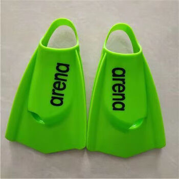 阿瑞娜arena脚蹼游泳训练成人潜水专业划水游泳装备浮潜短脚蹼 绿色