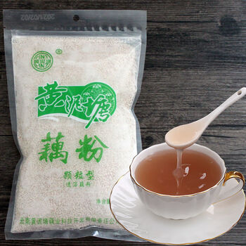 tfengyuan云南保山特产黄泥塘藕粉微颗粒型红莲藕含糖大颗粒500gx1袋