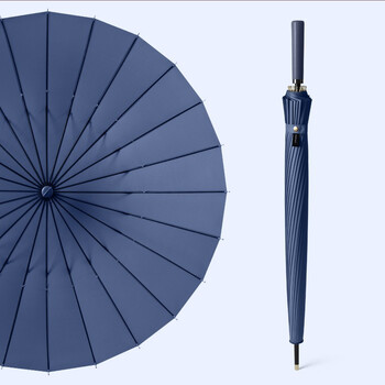 钰幻长柄雨伞日系女款s森系大号双人复古直杆韩国logoins简约富士蓝24