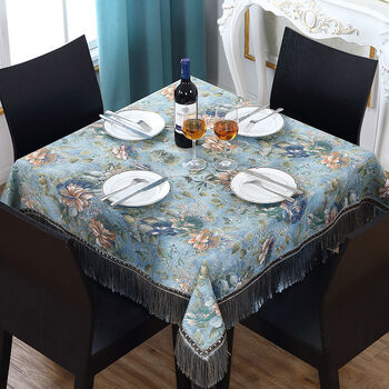 欧式四方桌桌布正方形用茶几桌布正方形八仙桌布布艺