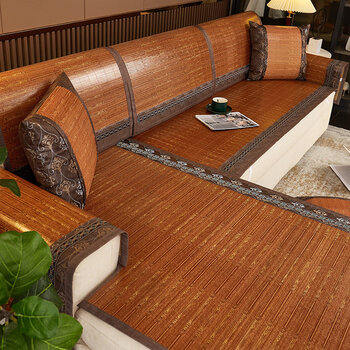 沙发草席垫沙发垫夏季夏天款冰丝竹席沙发凉席垫夏垫子四季通用沙发套