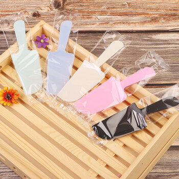 hywlkj生日蛋糕一次性托刀磨砂刀实心蛋糕刀烘焙一次性蛋糕切刀塑料