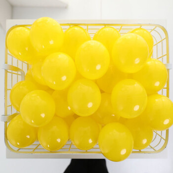 海洋球透明彩色加厚无味波波婴儿塑料儿童宝宝玩具淘气堡专用7厘米黄