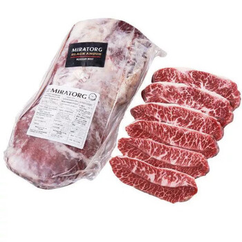 真牛馆领食鲜生 俄罗斯红标prime级板腱牛排原切非腌制厚切牛肉健身