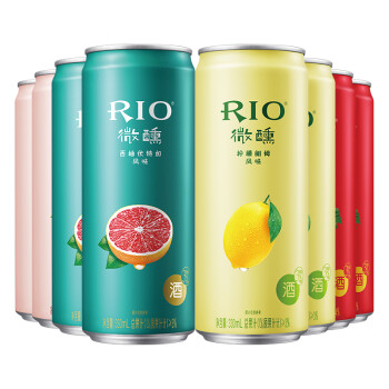 锐澳（RIO）洋酒 预调 鸡尾酒 果酒 微醺系列 3度 330ml*8罐（4种口味）