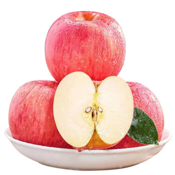山东烟台富士苹果 新鲜红富士黄金奶油富士水果 国产水果生鲜 红富士5斤 7-12个