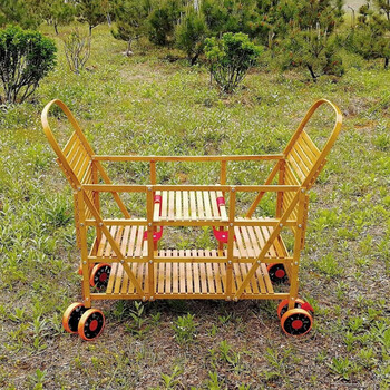 双胞胎婴儿推车双胞胎婴儿推车竹编二胎大小宝儿童竹车可坐可躺可站