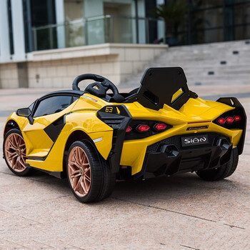迪士尼disney儿童玩具车可坐人兰博基尼儿童动车四轮带遥控汽车男女