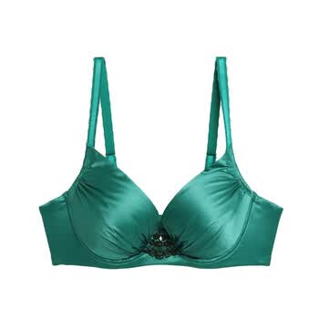 laclover兰卡文极光系列丝滑光面全罩薄杯文胸lc11le2绿色75b