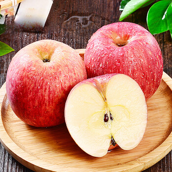 洛川红富士苹果陕西洛川红富士苹果水果冰糖心时令生鲜水果整箱脆甜24