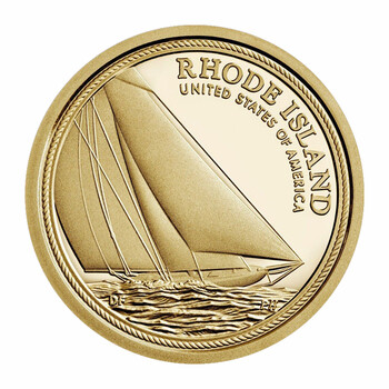 2018-2023年创新系列硬币自由女神头像新版纪念币 第十四枚 罗德岛