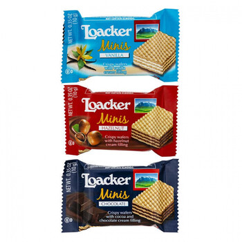 加拿大loacker威化饼干独立包装三种口味800g